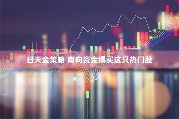 日天金策略 南向资金爆买这只热门股