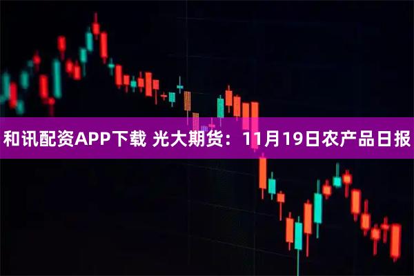 和讯配资APP下载 光大期货:11月19日农产品日报